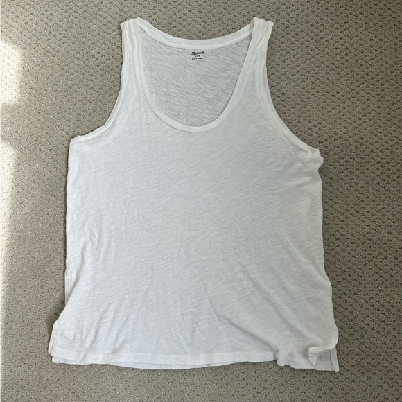 Madewell Tops - Madewell white burnout Tank Top small